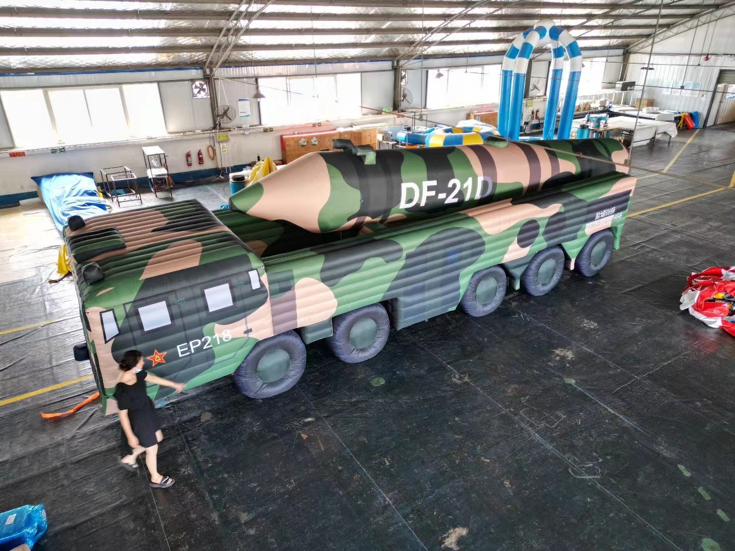 晋宁双塔充气导弹发射车：迅速部署，迅速发射